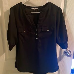 41Hawthorn Filbert 3/4 sleeve popover blouse size S